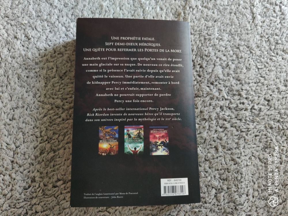 roman Rick Riordan collection HEROS DE L'OLYMPE, tome 3 Livres et BD