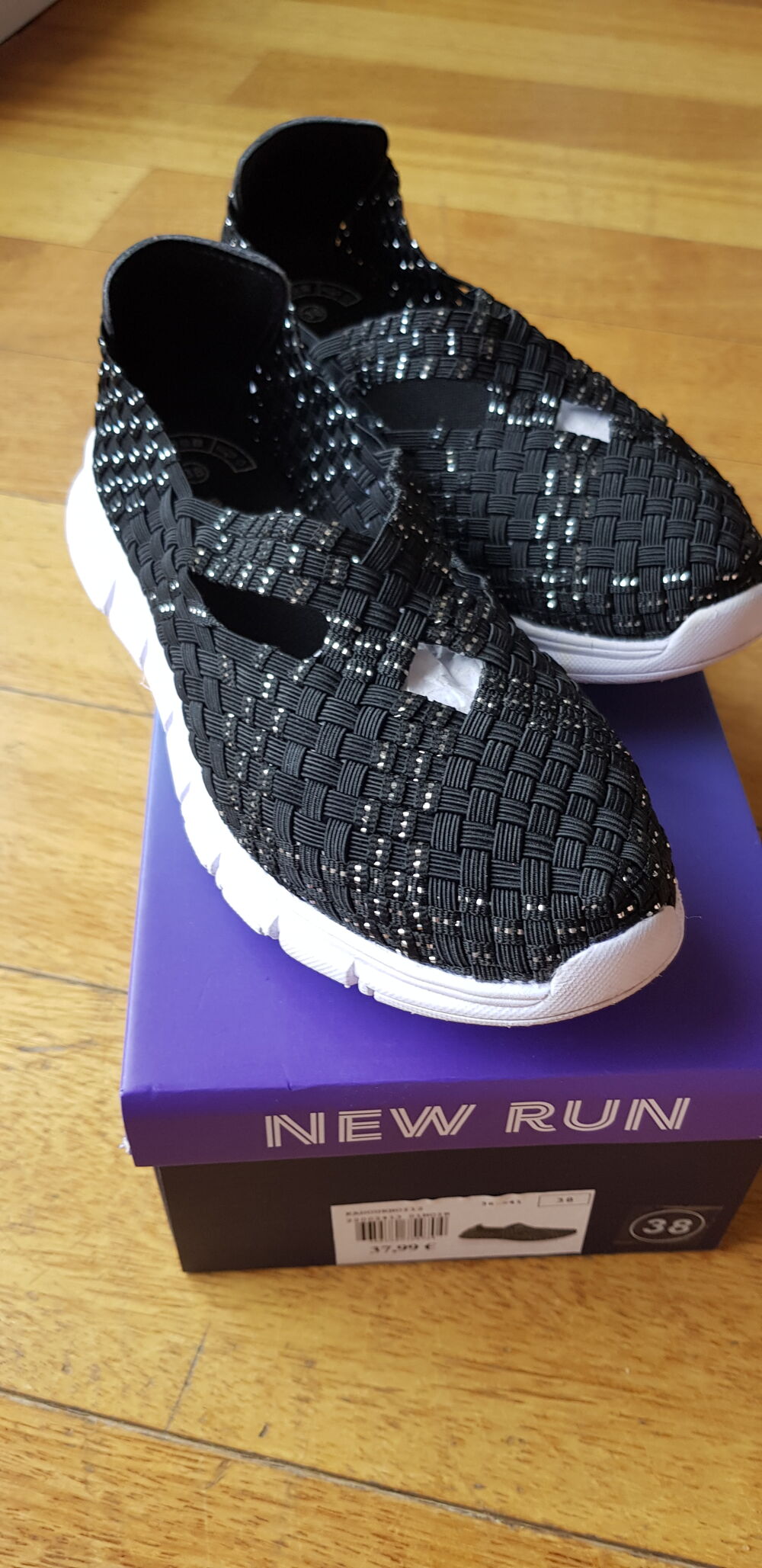 Sneakers ville femme 38 noir - Marque Newrun - Chaussures