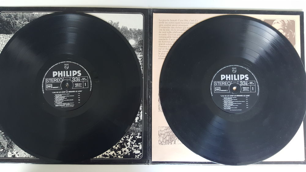 Album pas cher 2 disques vinyle rares 33 tours de chanteurs CD et vinyles