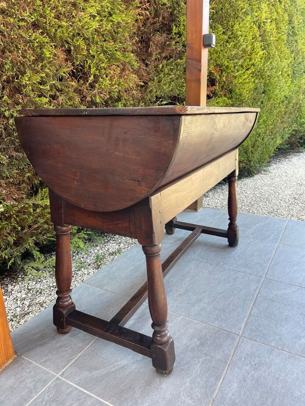 Table p&eacute;trin XIX eme chene massif Meubles