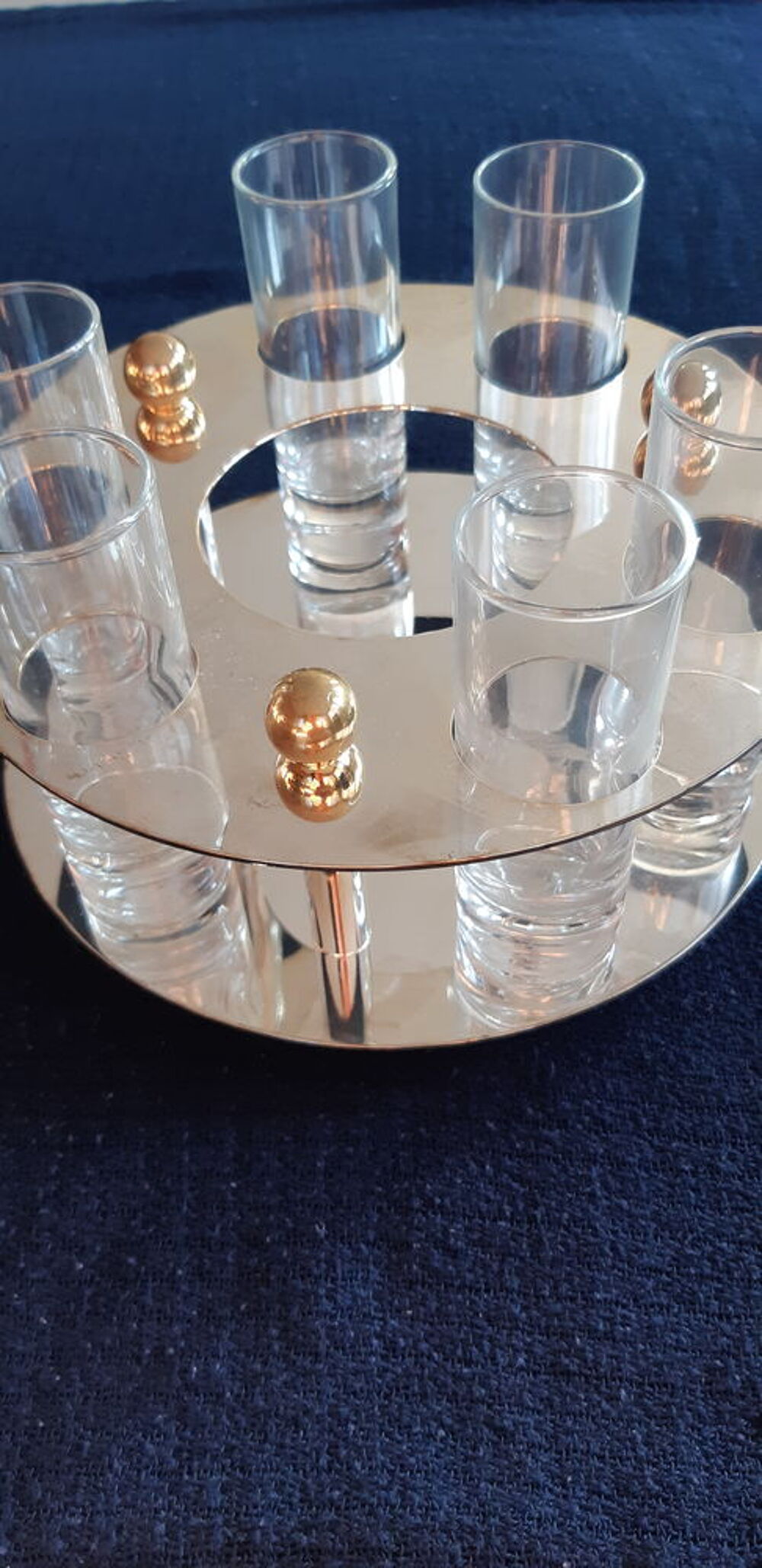 Service &agrave; liqueur avec 6 verres et support Décoration