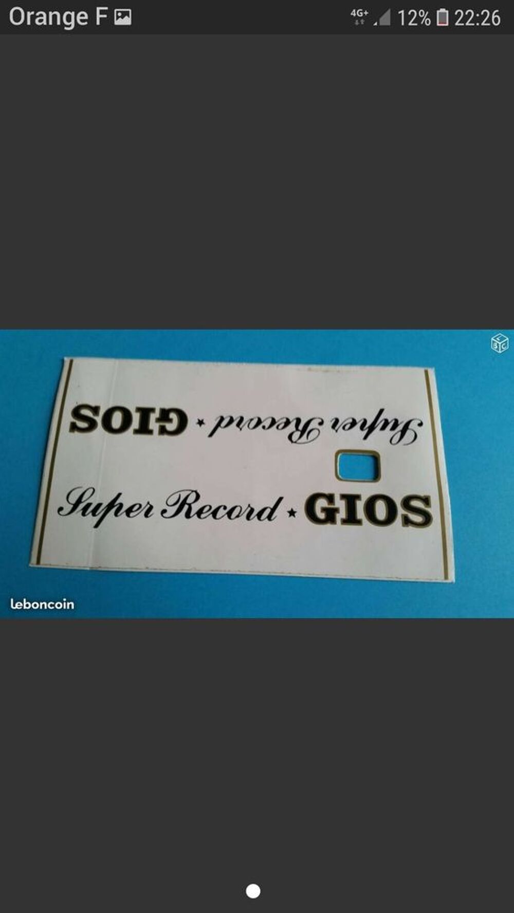 SUPER RECORD GIOS Vélos