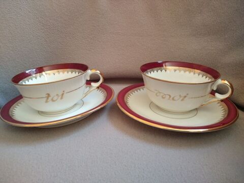 Duo de tasses à déjeuner 26 Nevers (58)