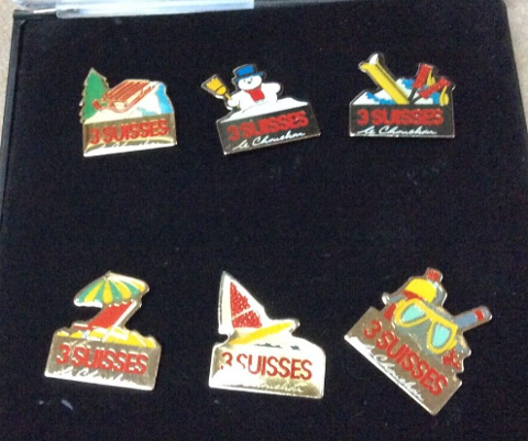 coffret de 6 pin's  3 SUISSES  diff�rents de 1968 12 Ervy-le-Ch�tel (10)