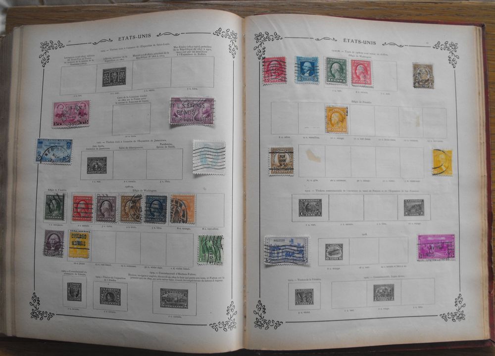 Album historique et g&eacute;ographique de timbres 