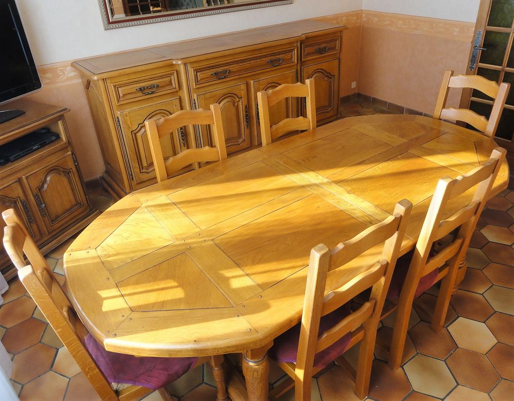 Meubles salle &agrave; manger - 100% ch&ecirc;ne massif - Etat NEUF Meubles