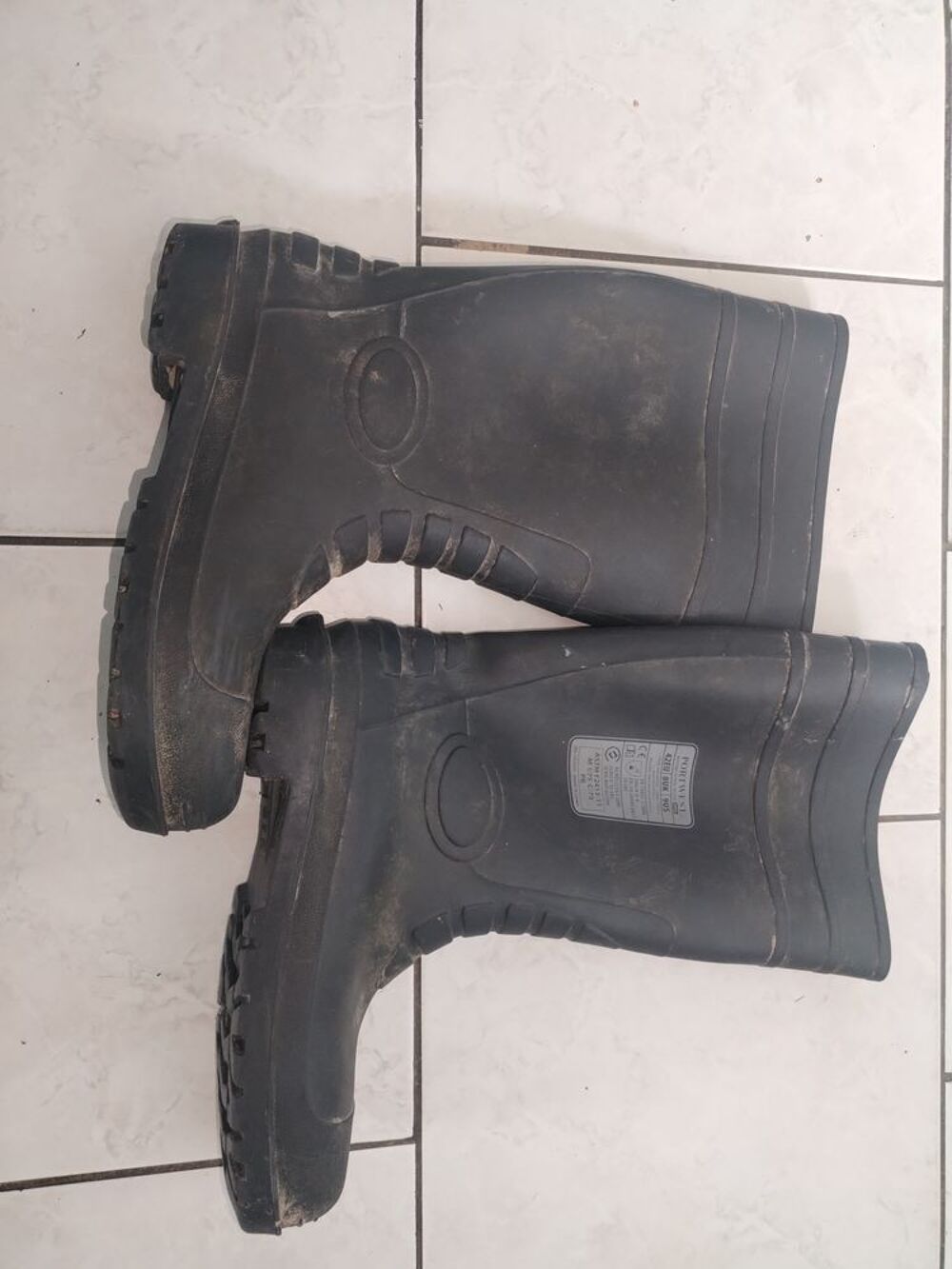Bottes homme en caoutchouc (Taille 42) Chaussures