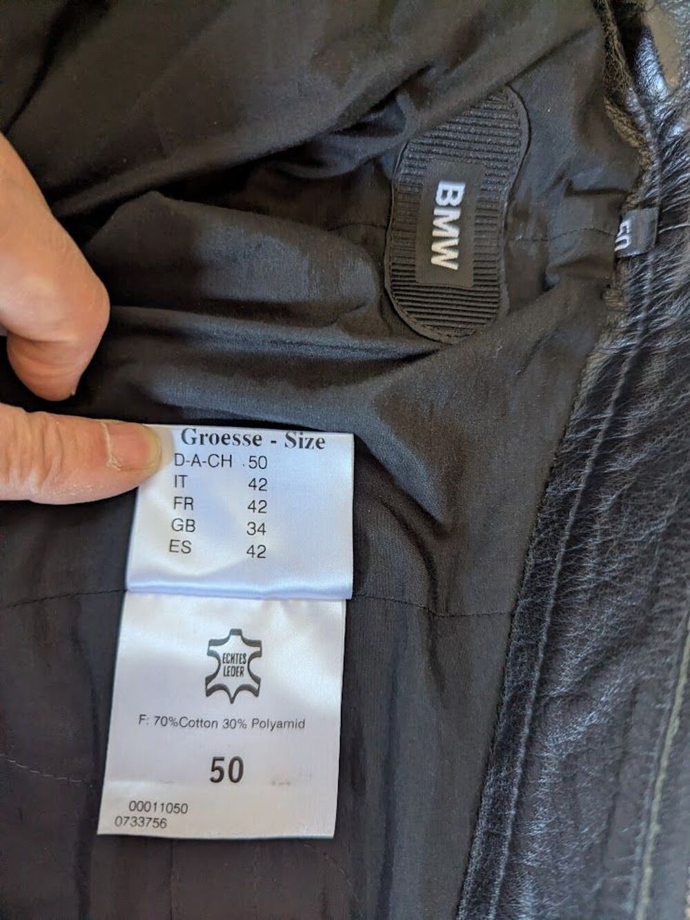 pantalon moto cuir BMW Vêtements