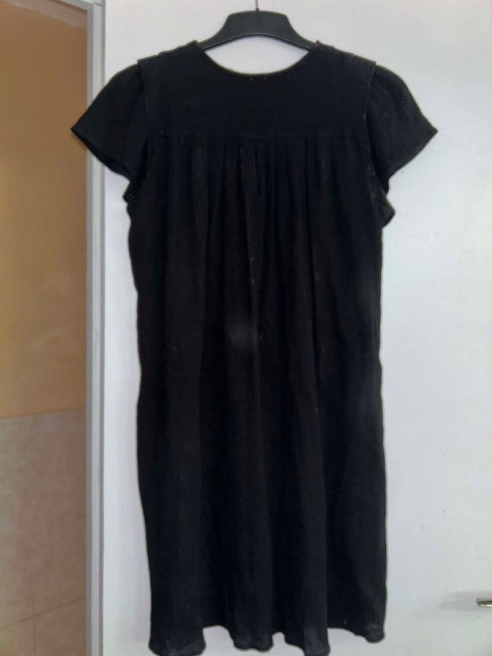 Robe noire en coton Vêtements