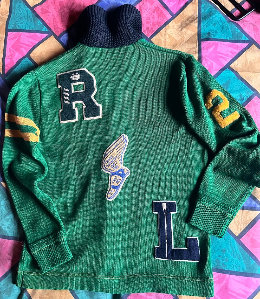 Pull - Veste - Cardigan Letterman en coton Polo Ralph Lauren Vtements