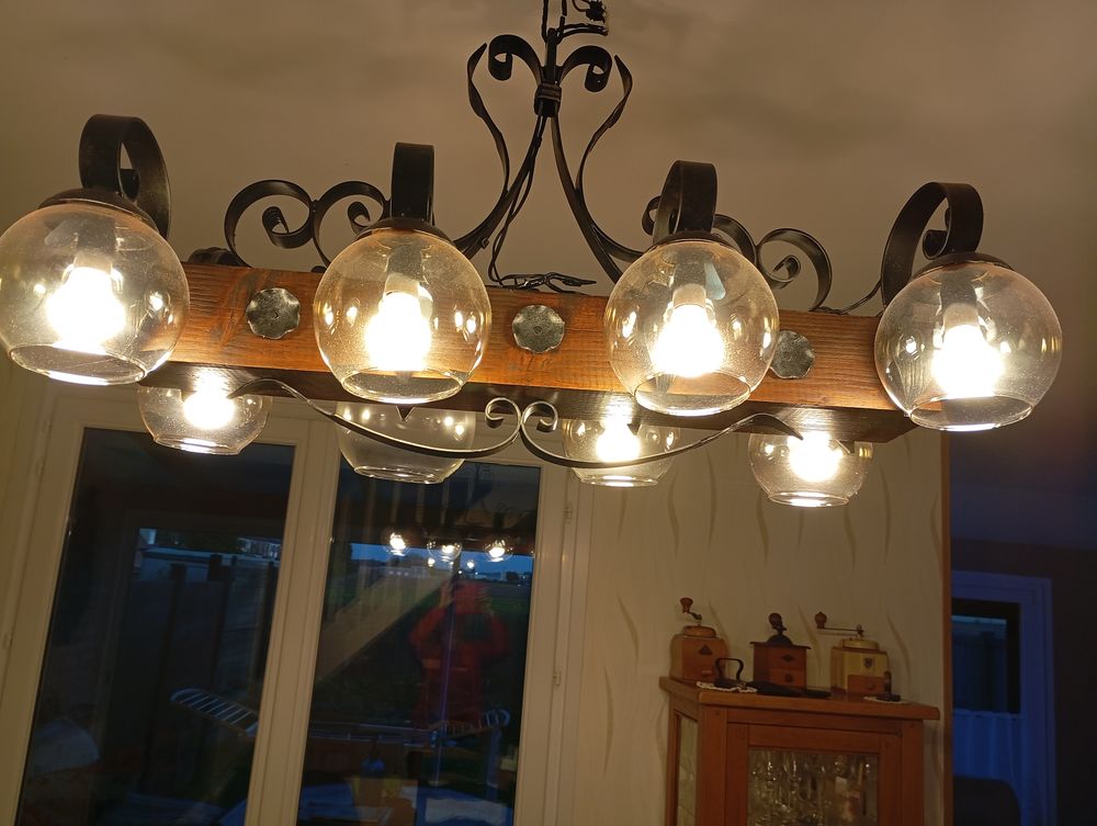 Lustre en Fer Forg&eacute; Décoration