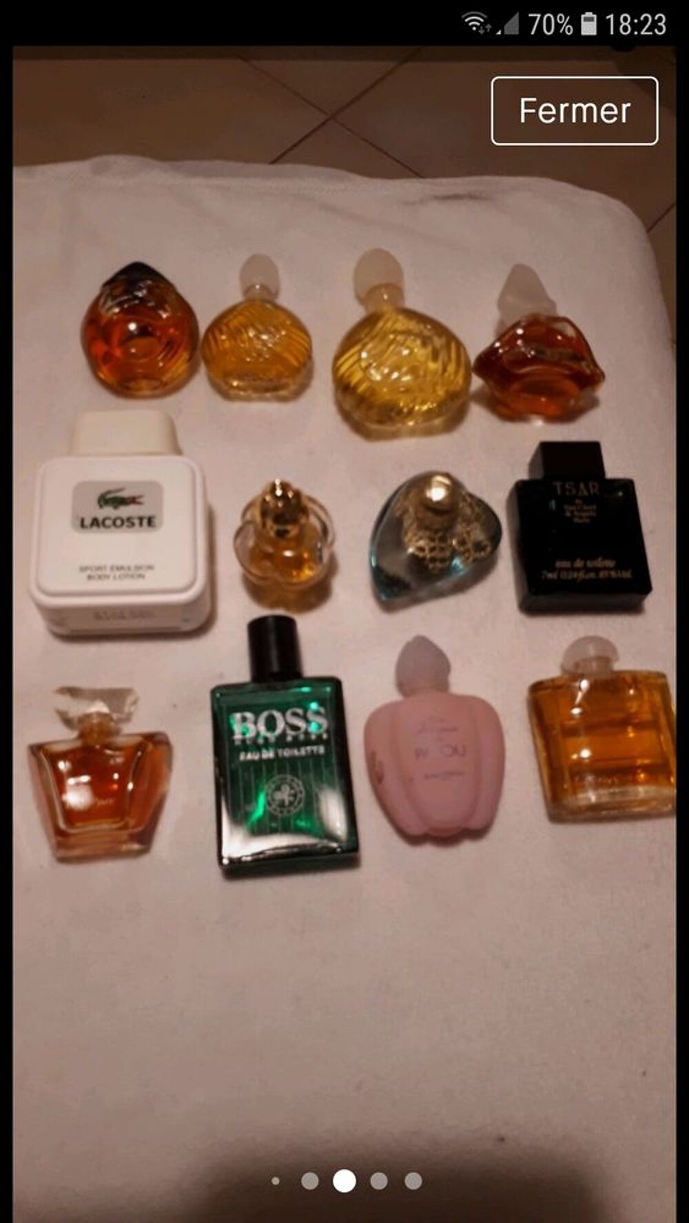 miniatures de parfums sans bo&icirc;te 