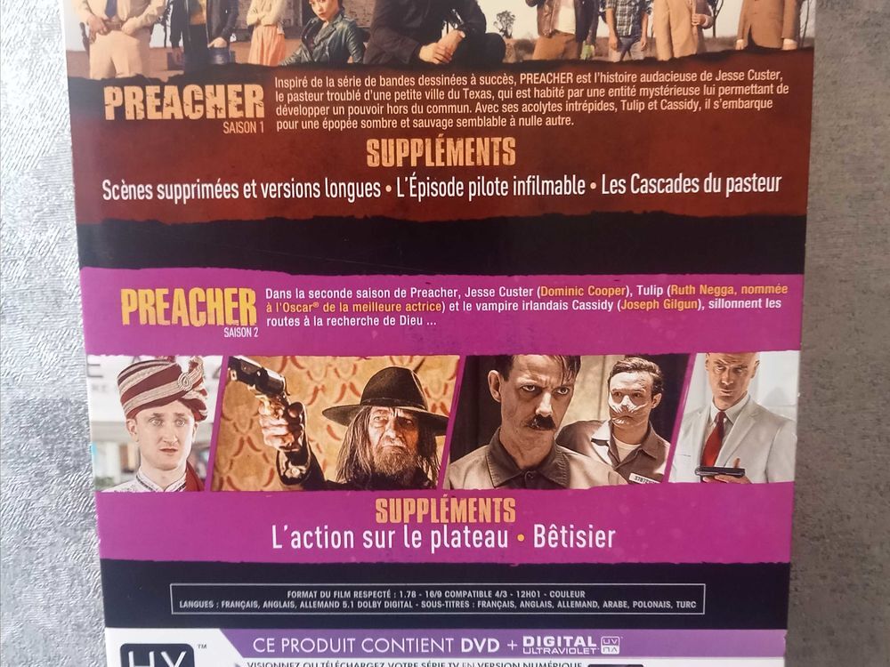 COFFRET DVD PREACHER SAISON 1 &amp; 2 DVD et blu-ray
