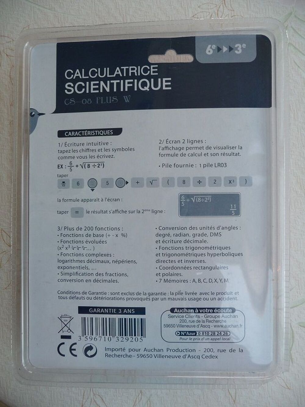 Calculatrice Scientifique Sp&eacute;ciale Coll&egrave;ge 6&egrave;me-3&egrave;me Téléphones et tablettes