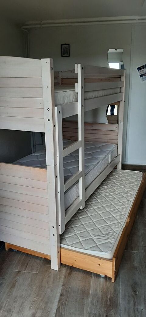 Lit Superpos� 2 places + tiroir avec matelas 0 Eu (76)
