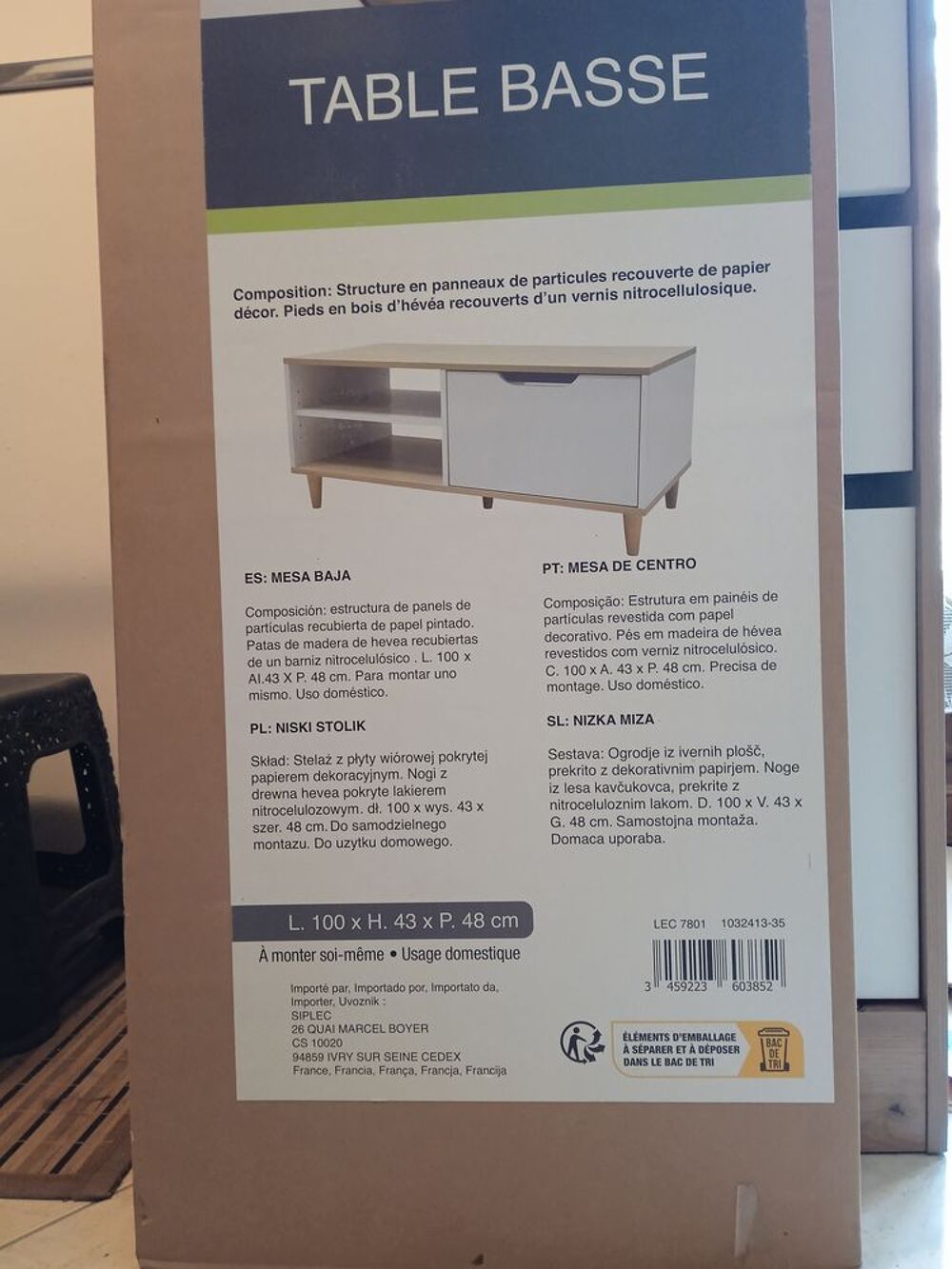 Table basse neuve Meubles