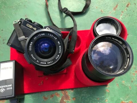 Appareil photo argentique avec 3 objectifs 95 Mottier (38)