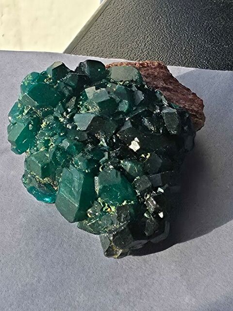 Dioptase Brute Vert Emeraude sur Matrice-Katanga 16g 60 Bagneux (92)