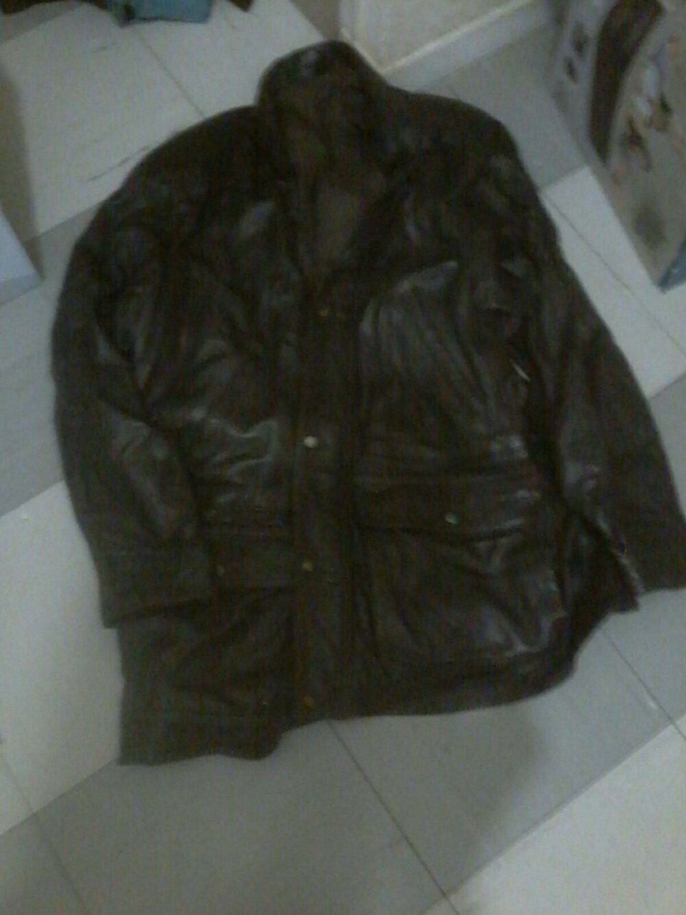 veste en cuir homme Vêtements