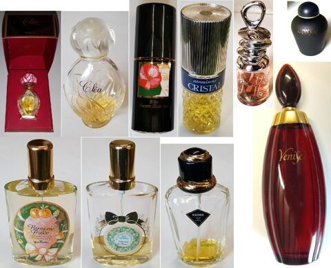 Lot  10 Flacons de Parfums et Eaux de toilette /collection 19 Sailly-Labourse (62)