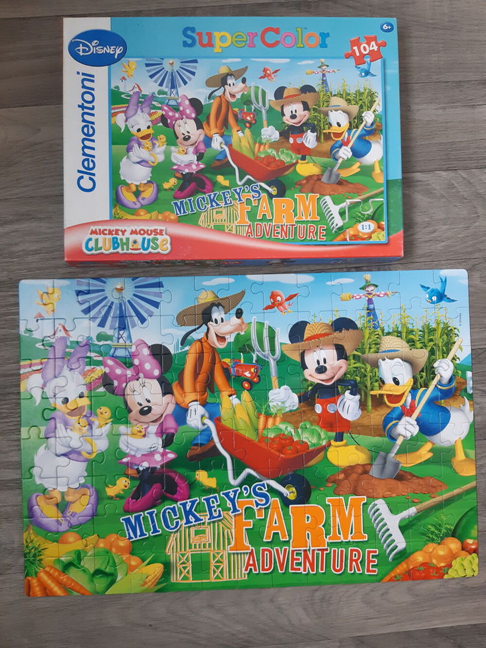 Puzzle Disney Mickey et Mini 104 pi&egrave;ces Jeux / jouets