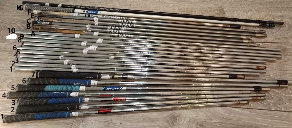 Shafts de Golf en Acier &amp; Shafts de Driver en Graphite TBE Sports