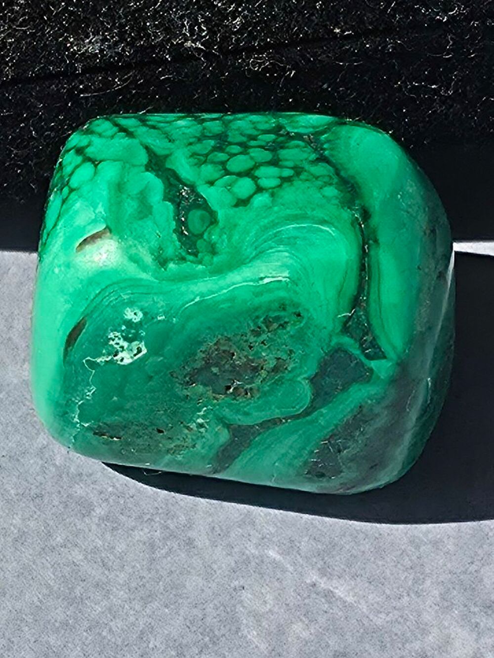 Superbe Pierre de Malachite Naturelle-Katanga RDC (14g) 