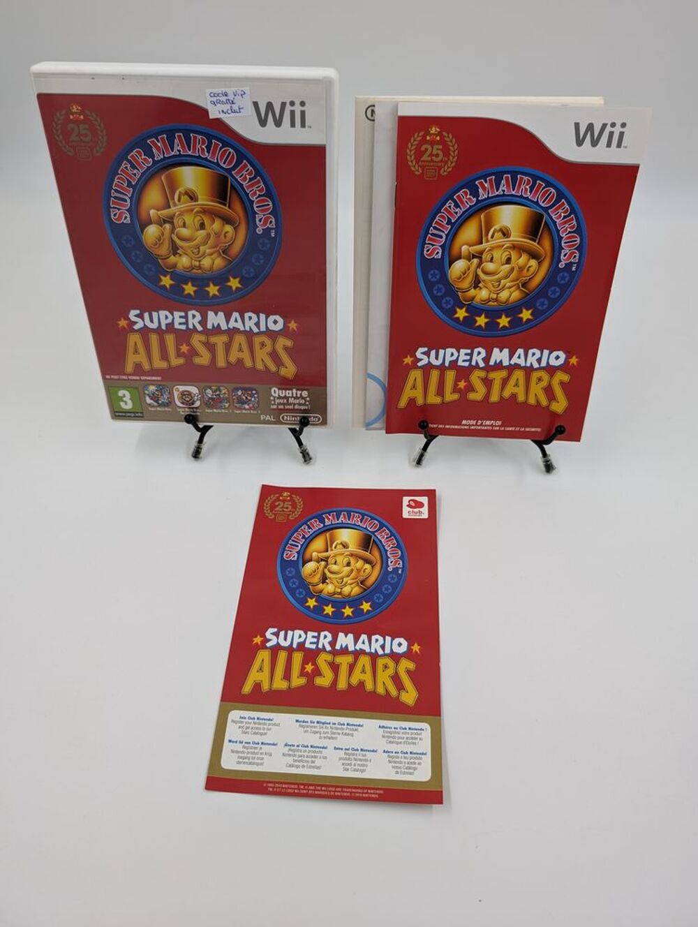Jeu Nintendo Super Mario All-Stars en boite, complet + VIP Consoles et jeux vidos