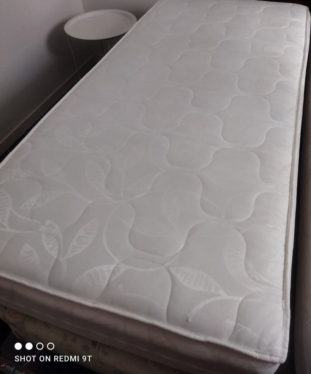 2 Matelas Simples avec Housse Motif (190x90) Meubles