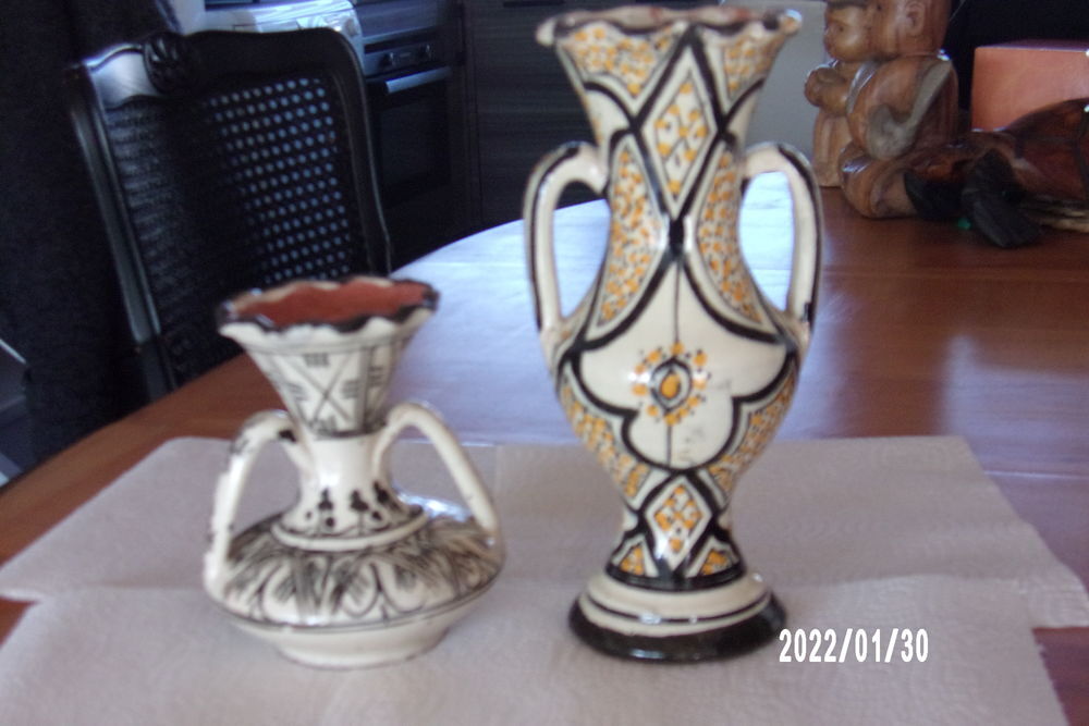 paire de vases marocains artisanaux Décoration