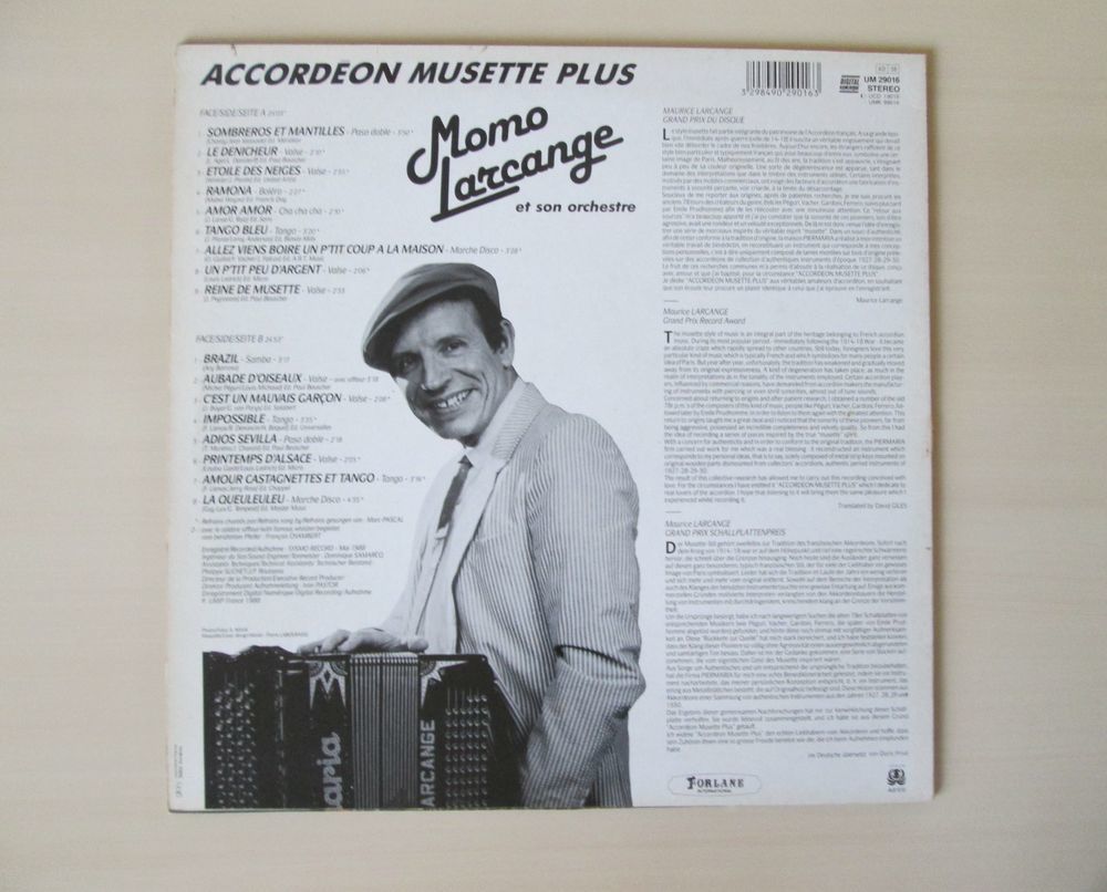 Disques 33 tours Maurice Larcange CD et vinyles