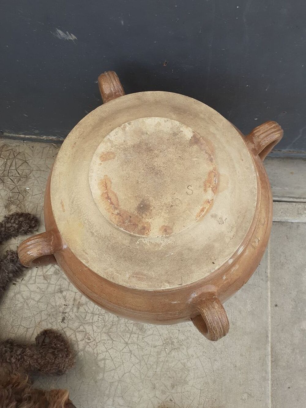 Gros SALOIR ancien en gres 60 kgs etat nickel Cuisine