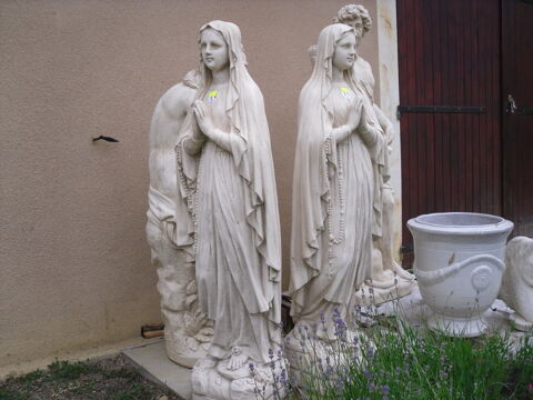 STATUE VIERGE MARIE en pierre 120KG,  H 130CM ou 75cm 399 Boucagnres (32)