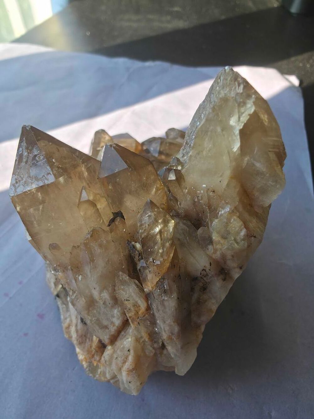Cristal de Quartz Citrine Dor&eacute;e de Kolwezi(RDC)-8,2 cm 