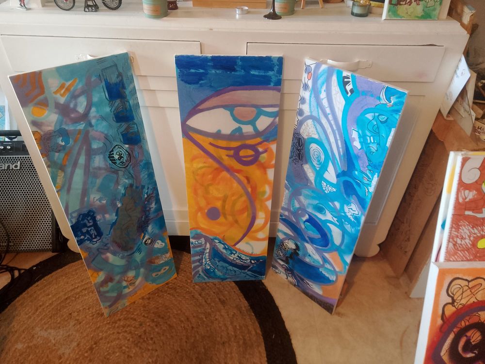 Tableaux street art pi&egrave;ces uniques sign&eacute;es id&eacute;e cadeau Décoration