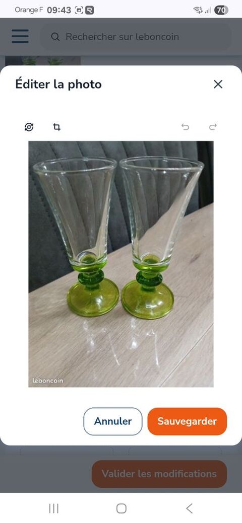 Lot de 2x 6 flutes 9 Bertaucourt-Epourdon (02)