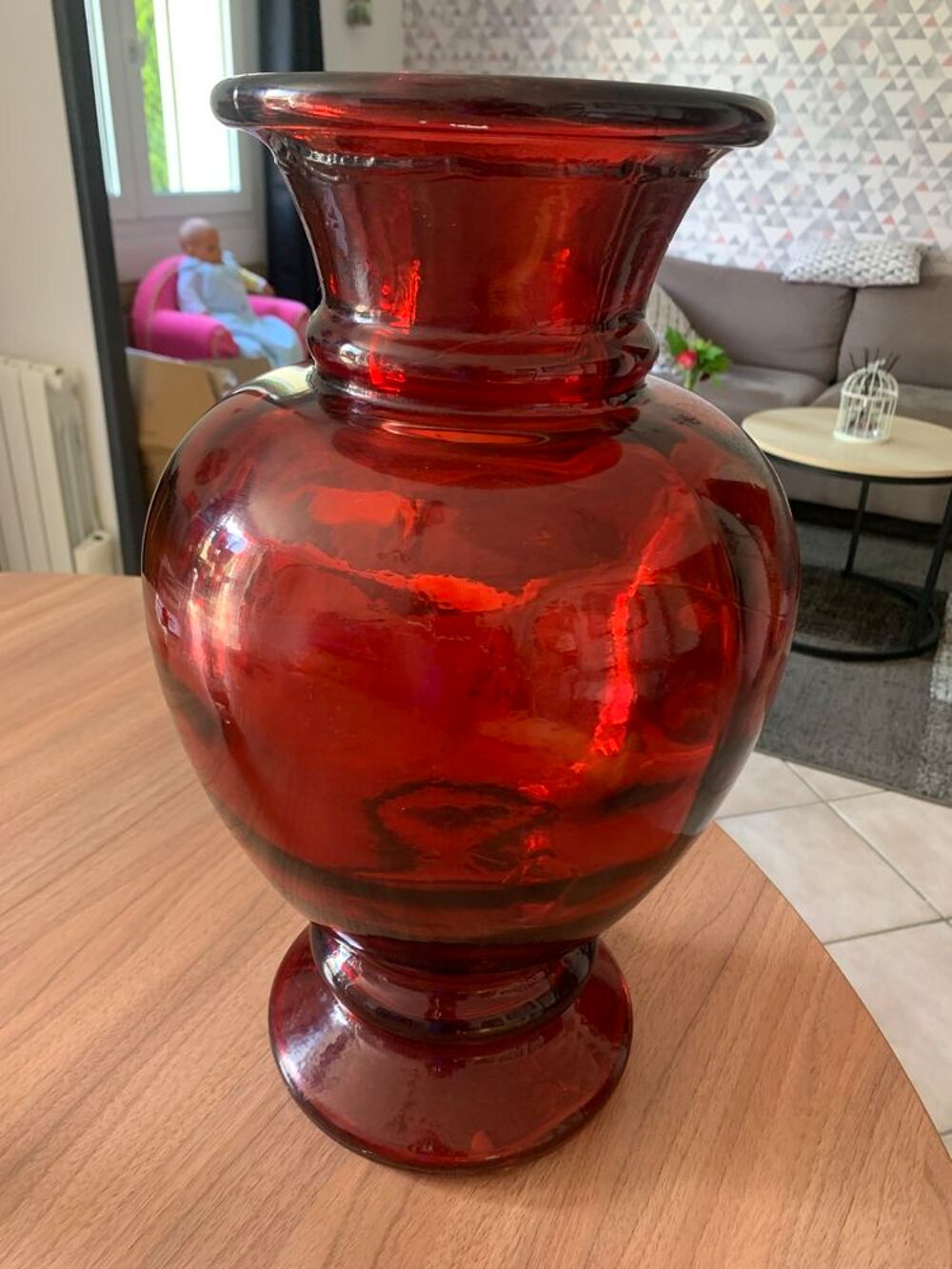 VASE ROUGE Décoration