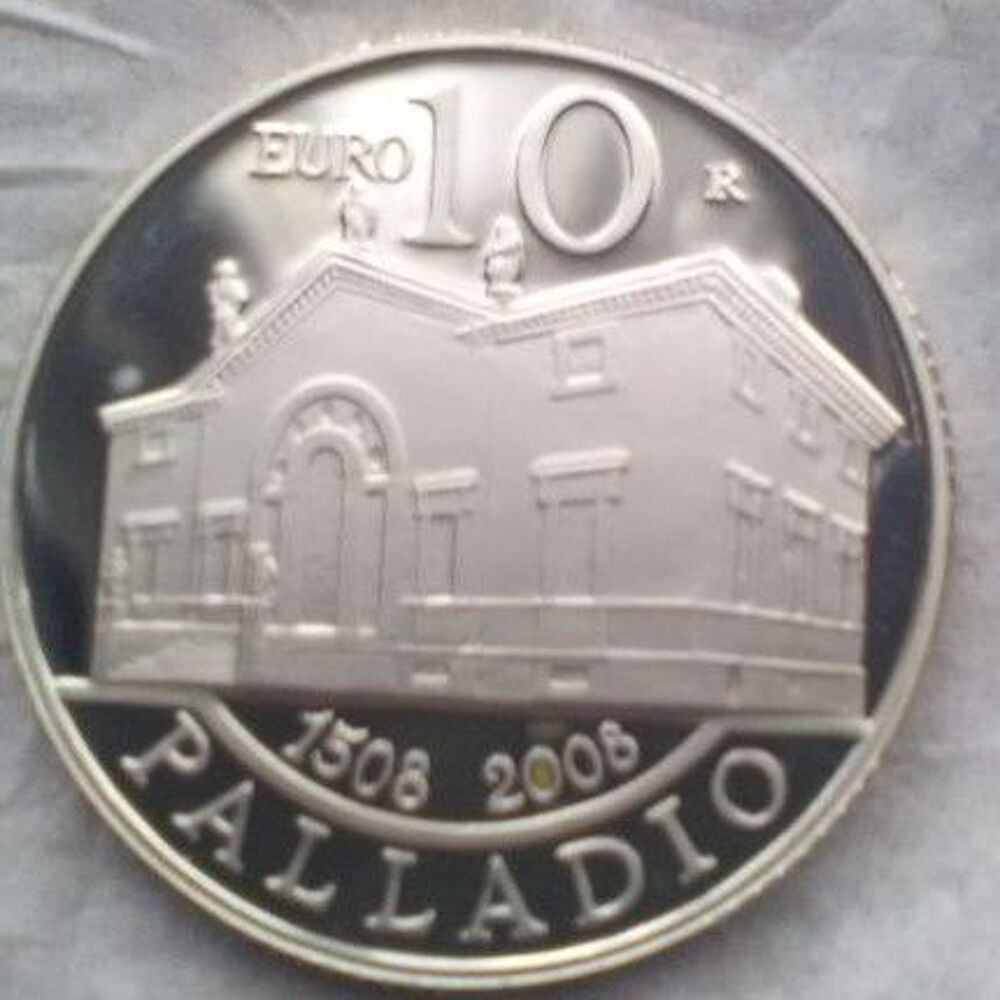 10 EUROS ARGENT &quot; PALLADIO &quot; SAINT MARIN ANNEE 2008 