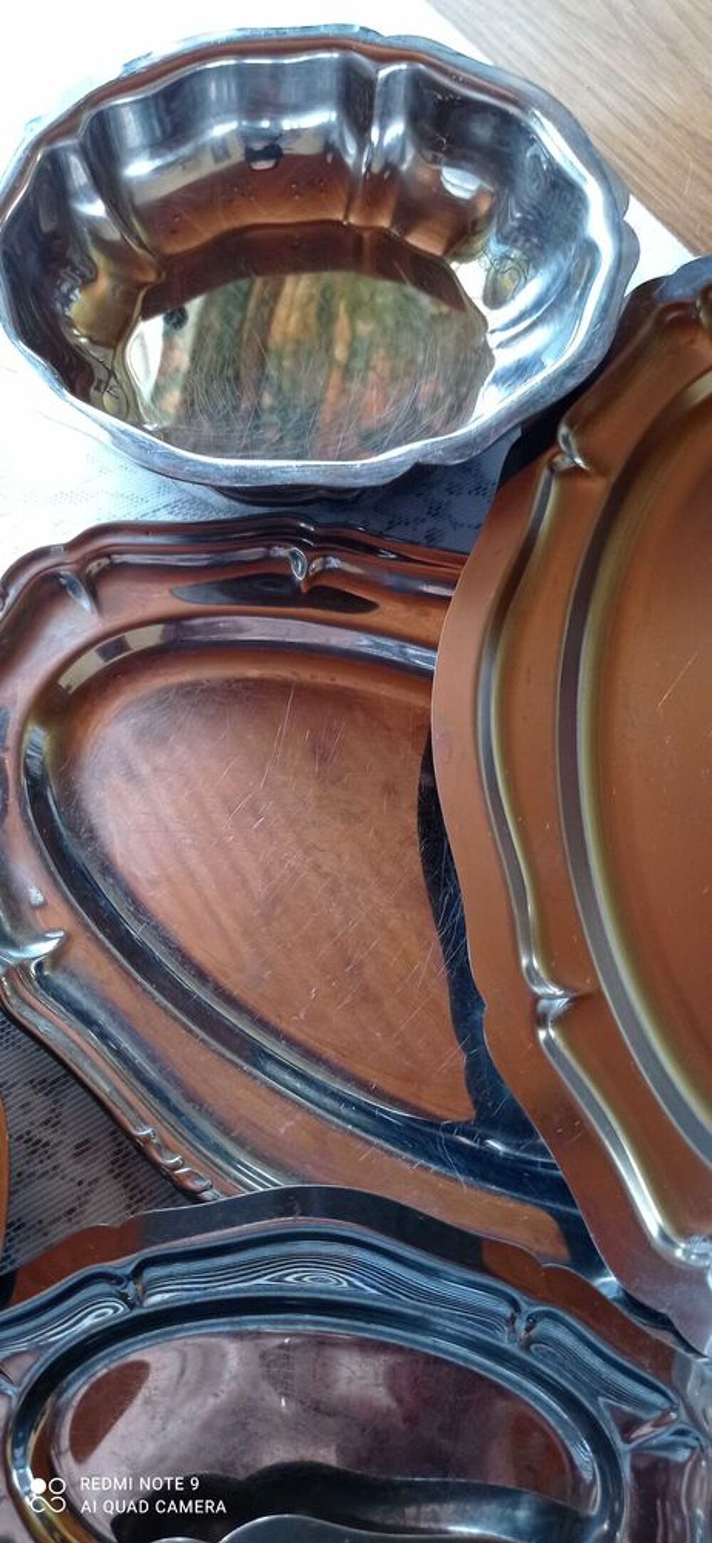 Plats inox particulier et/ou traiteur Décoration