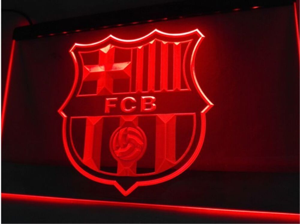 Enseigne lumineuse FCB Barcelone Sports