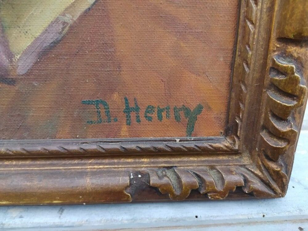 Tableau Nature morte Sign&eacute; D. Henry Dcoration