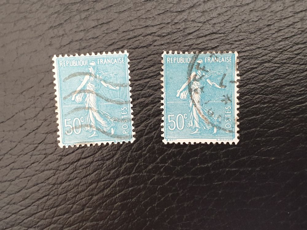 Timbre france Semeuse lign&eacute;e 1938- lot 0.26 euro 