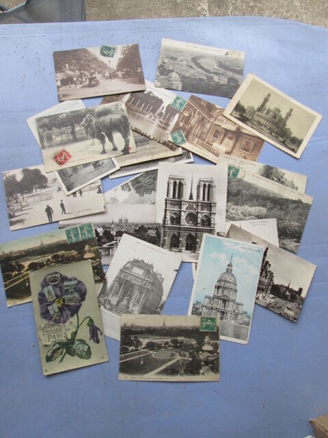 Lot de 22 cartes postales noir et blanc Paris et sa r�gion 14 Chauriat (63)