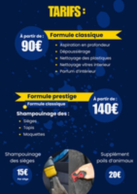   Nettoyage auto à domicile 