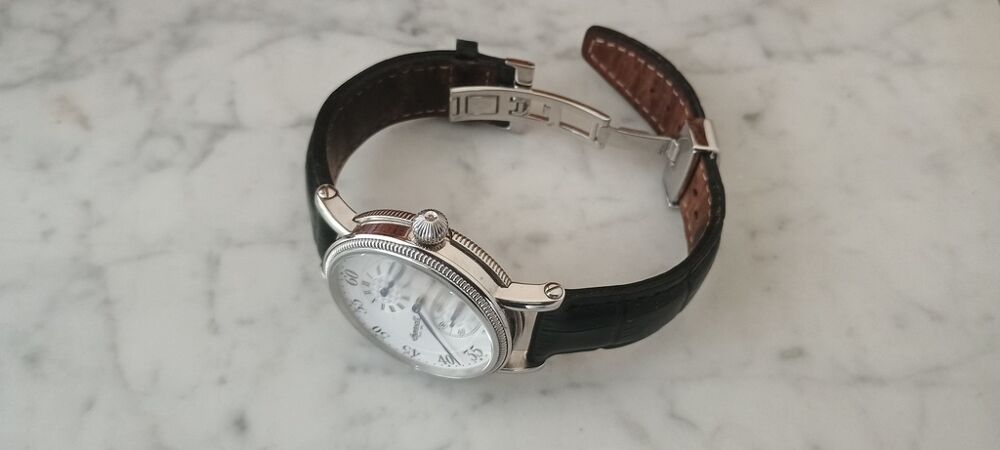 Montre-bracelet Hamilton Kaki gmt cadran blanc bracelet noir Bijoux et montres