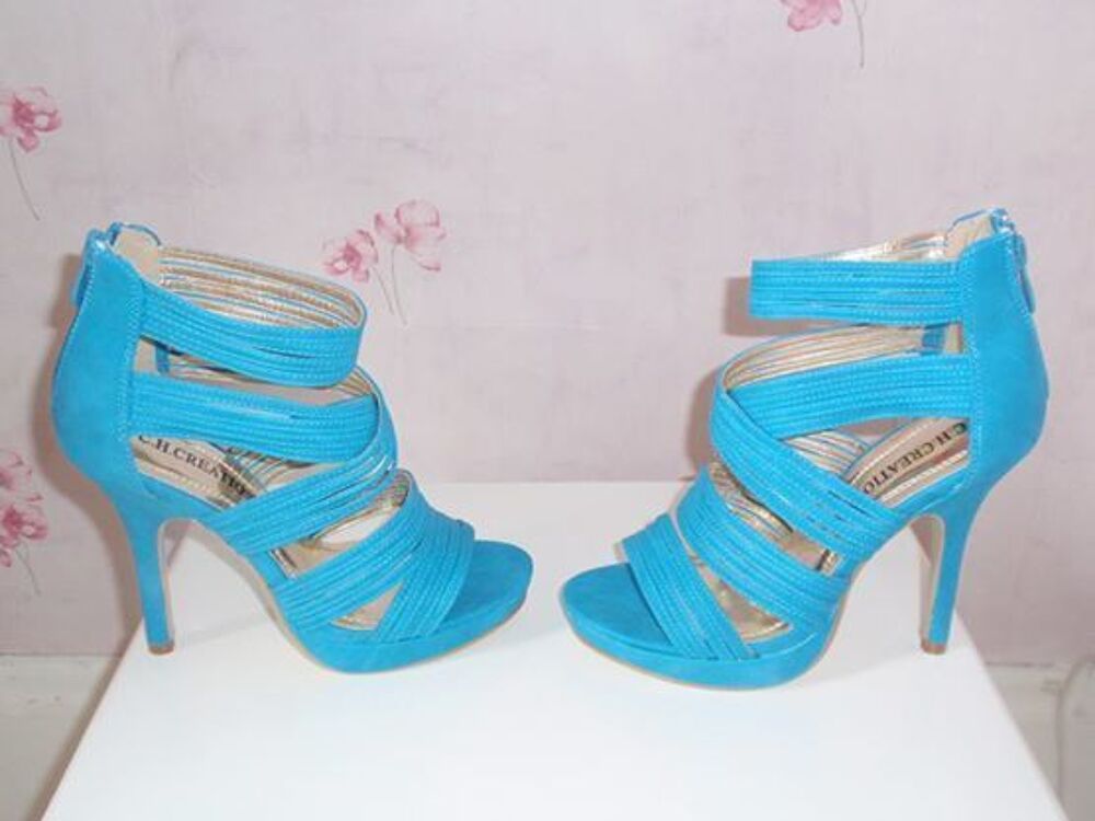 Sandale bleu turquoise neuf. Chaussures