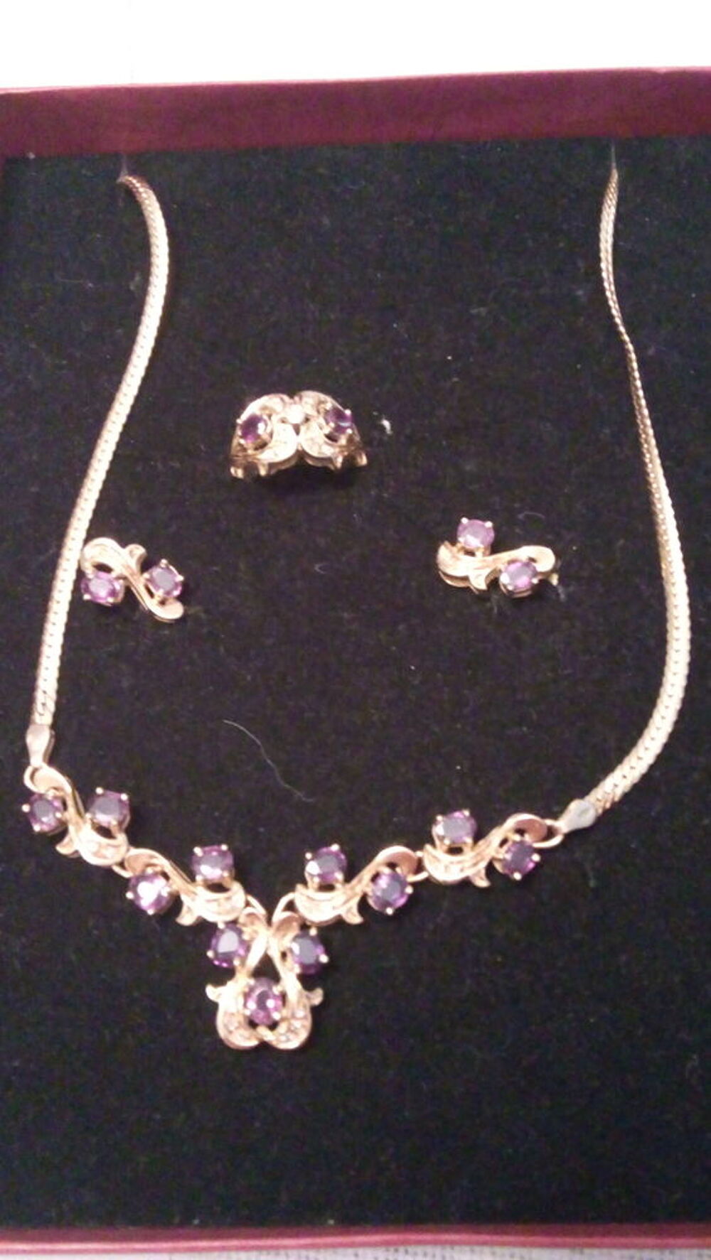 Cadeau cadeau No&euml;l pour votre bien aim&eacute;e superbe parure or Bijoux et montres