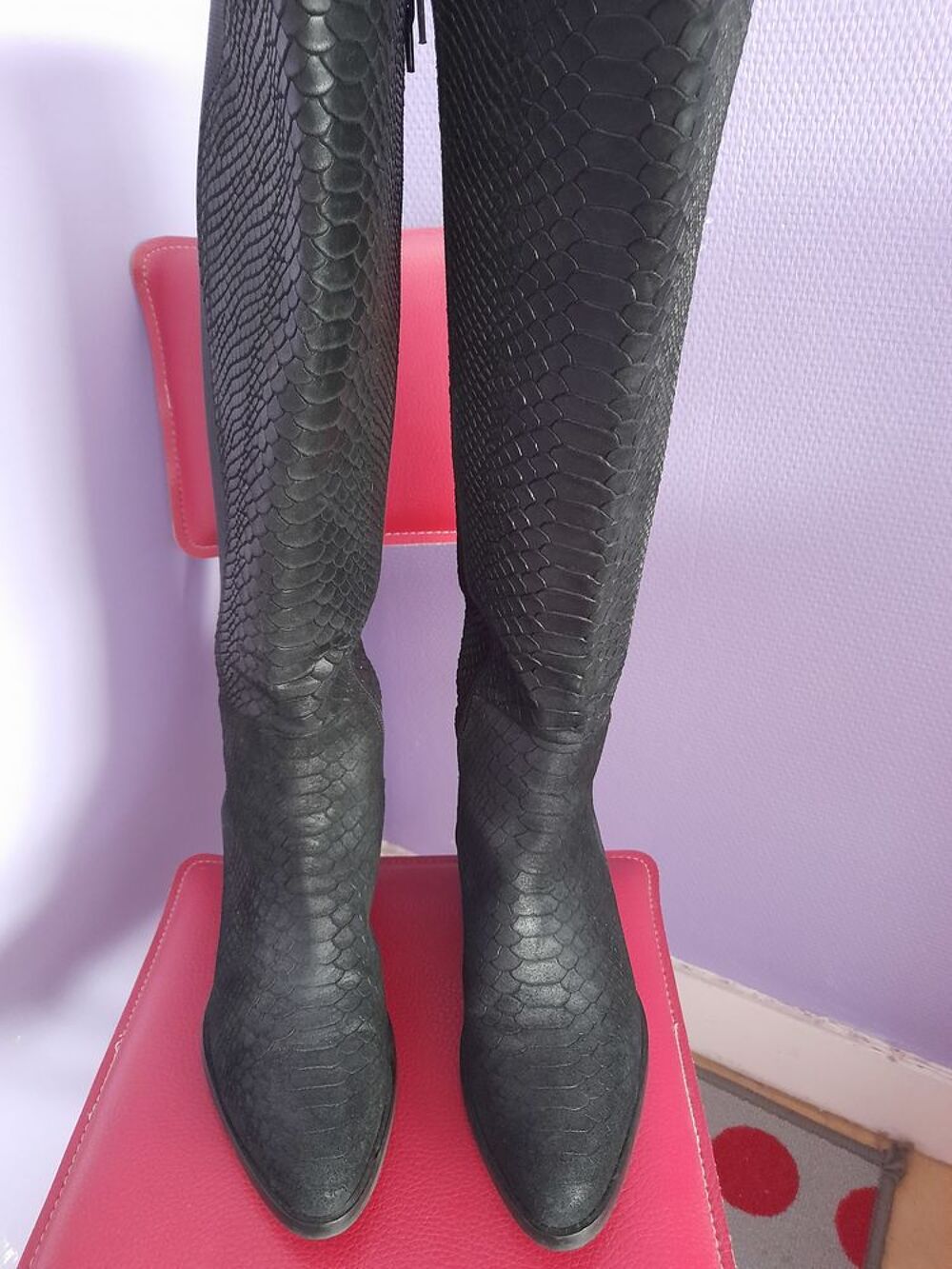 BOTTES EN CUIR Chaussures
