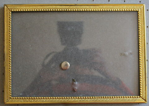 Cadre laiton rectangulaire verre bomb� gouttes 20 Issy-les-Moulineaux (92)