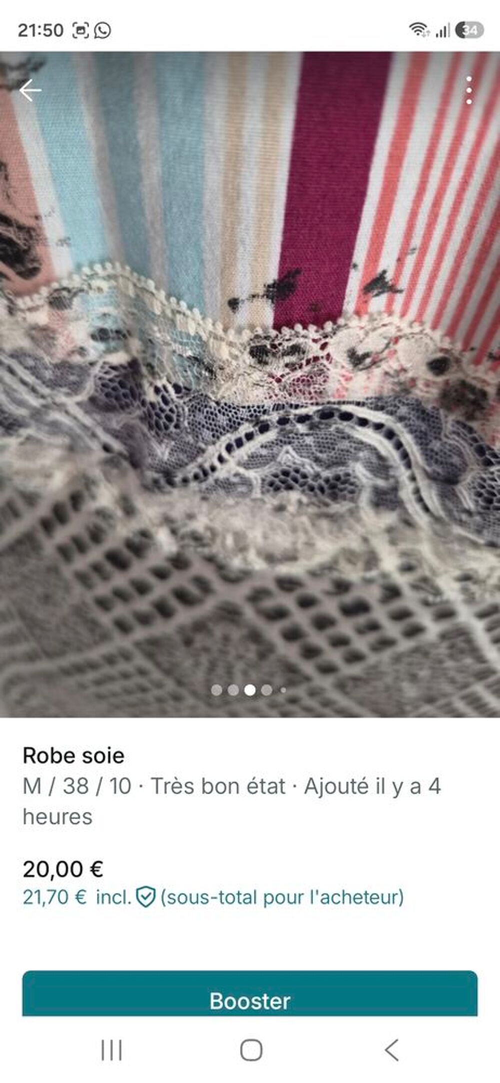 Robe soie tr&egrave;s bon &eacute;tat Vêtements
